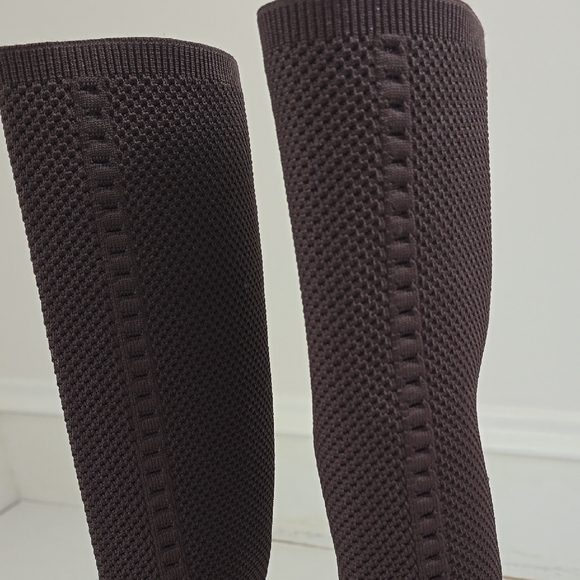 Eileen Fisher Kasana Knit Brown Boots sz 7 - Picture 7 of 15